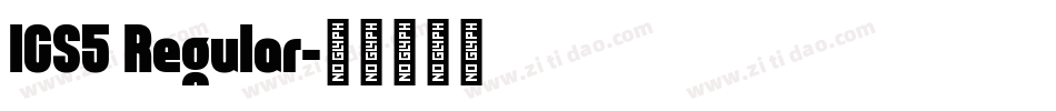 ICS5 Regular字体转换